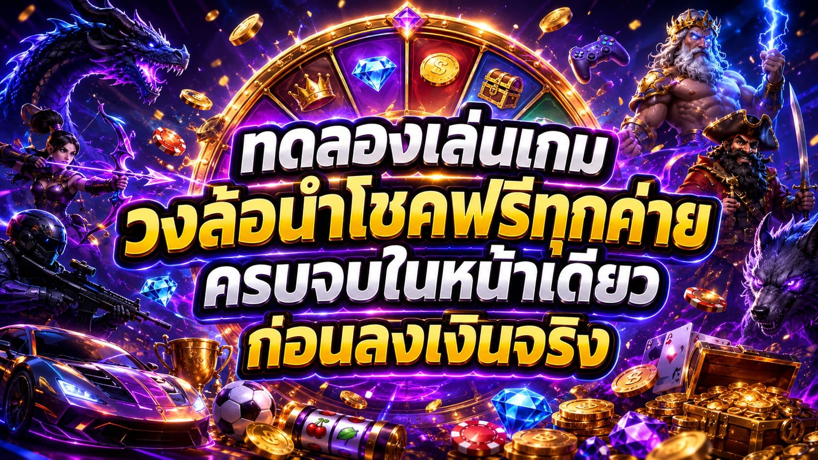 ทดลองเล่นเกมวงล้อนำโชคฟรีทุกค่าย ครบจบในหน้าเดียว ก่อนลงเงินจริง