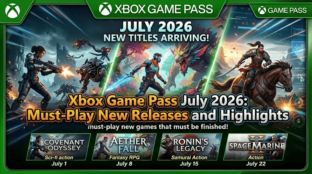 Xbox Game Pass July 2026: Must-Play New Releases and Highlights
