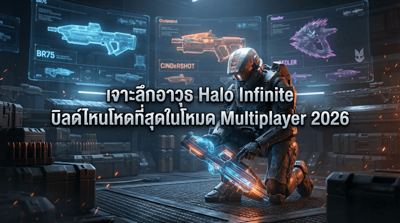 เจาะลึกอาวุธ Halo Infinite บิลด์ไหนโหดที่สุดในโหมด Multiplayer 2026