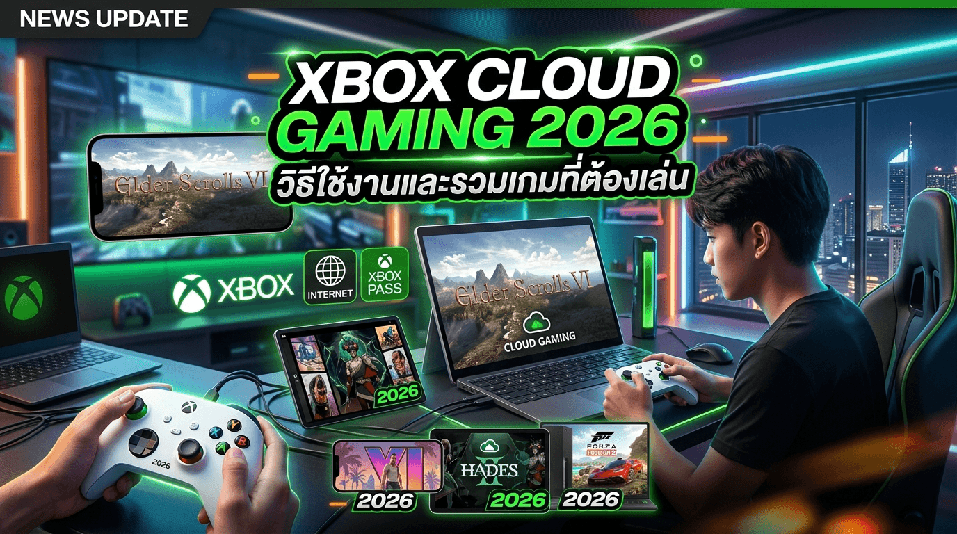 Xbox Cloud Gaming 2026 วิธีใช้งานและรวมเกมที่ต้องเล่น